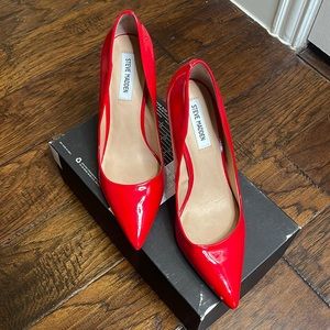 Red Steve Madden heels